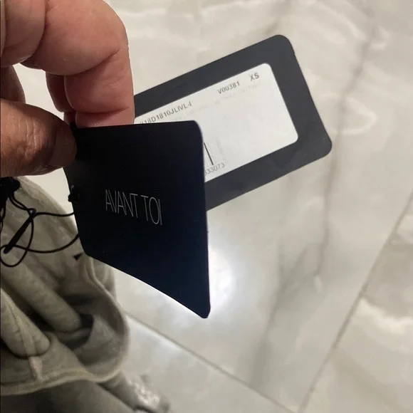 Avant Toi Silver Graphic Long Sleeve Blouse BBB - Picture 7 of 8